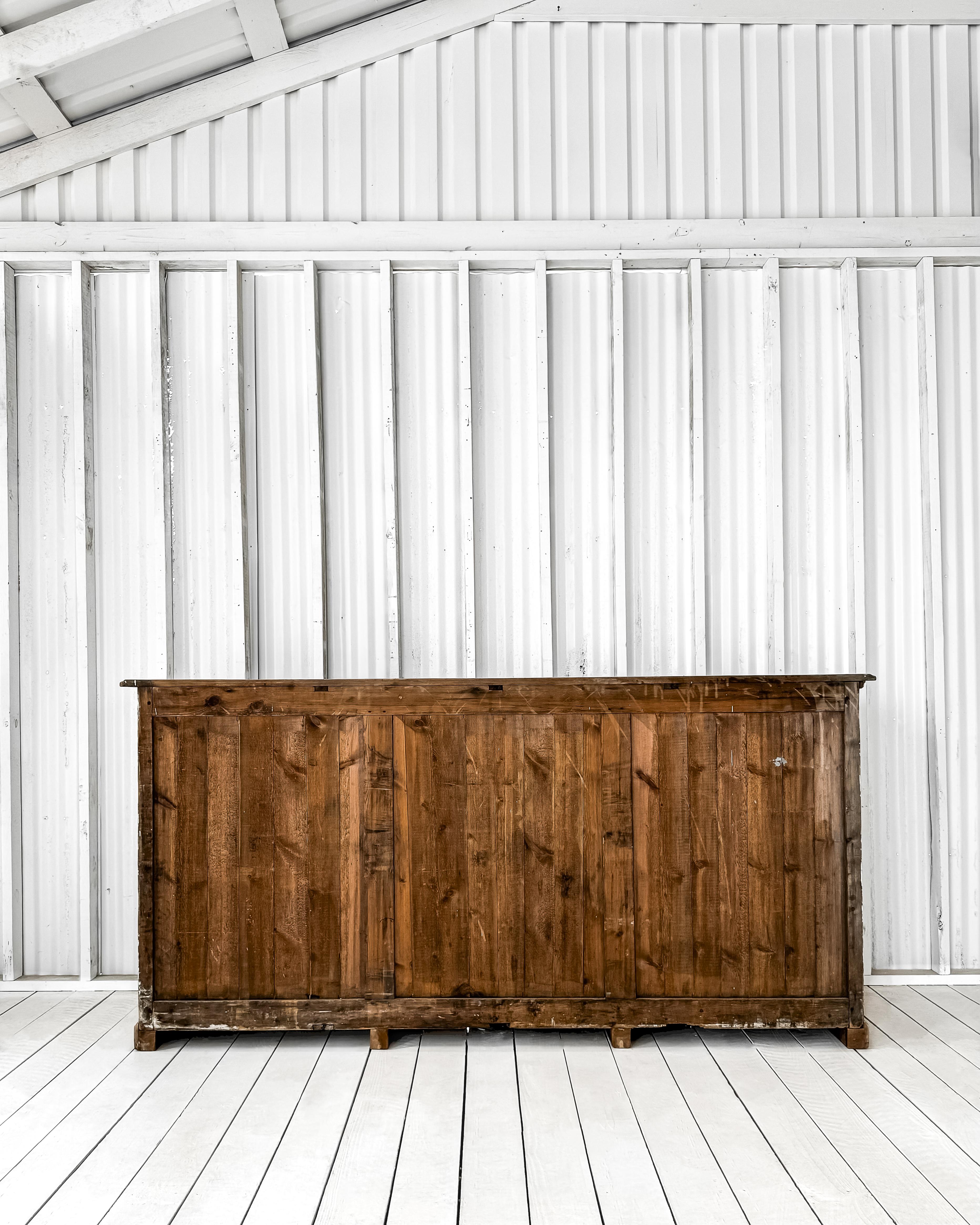 Antique French Mercantile Showcase with 4 Doors 15