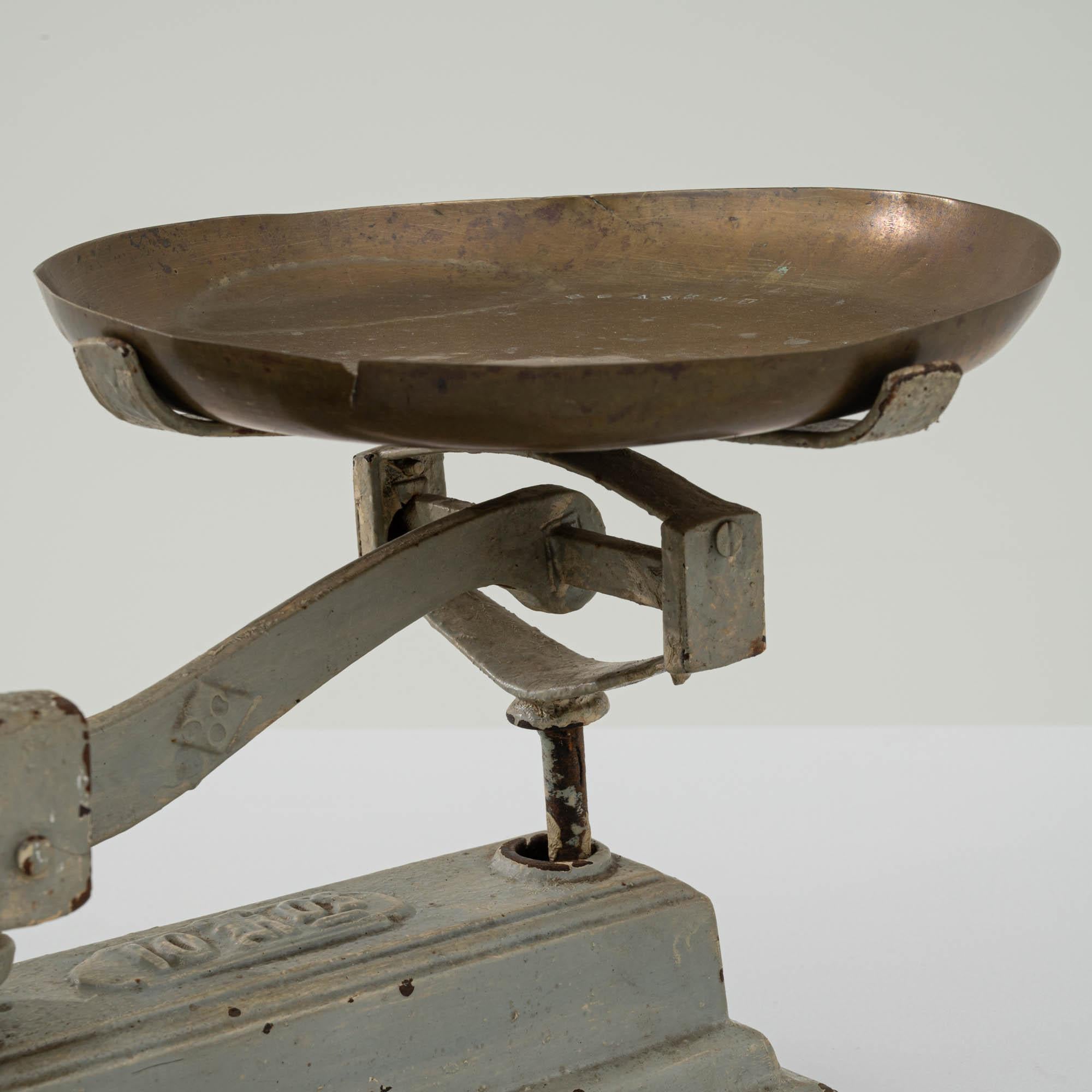 Antique French Metal Balance Scale  3