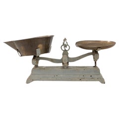Antique French Metal Balance Scale 