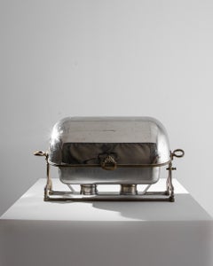 Antique French Metal Chafing Dish