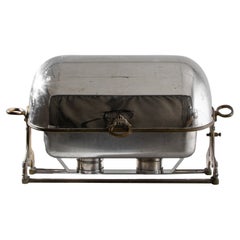 Antique French Metal Chafing Dish