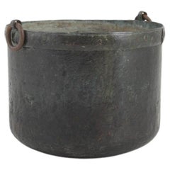 Pot de cuisine français ancien en métal