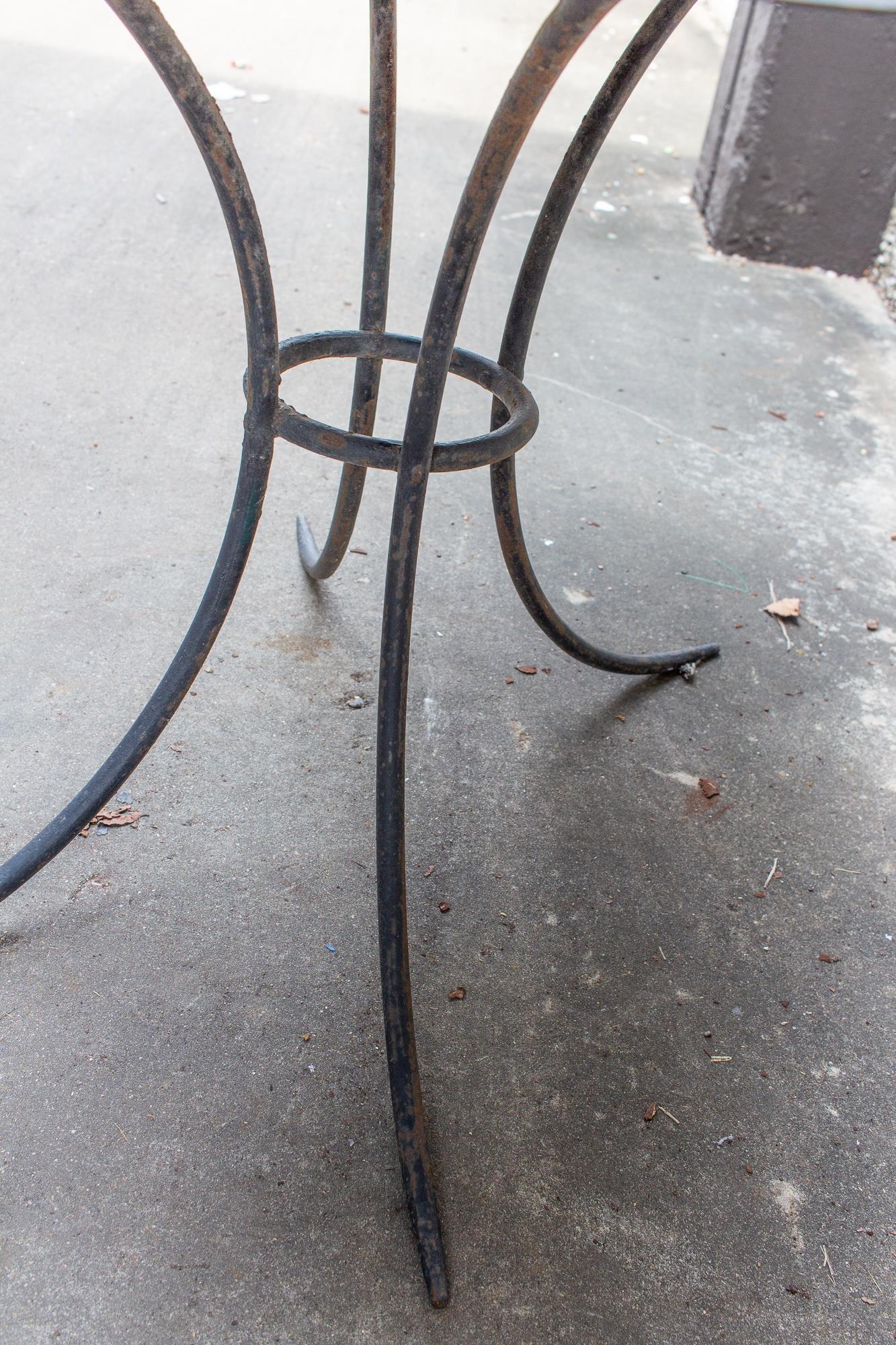 Antique French Metal Garden and Dining Table 3
