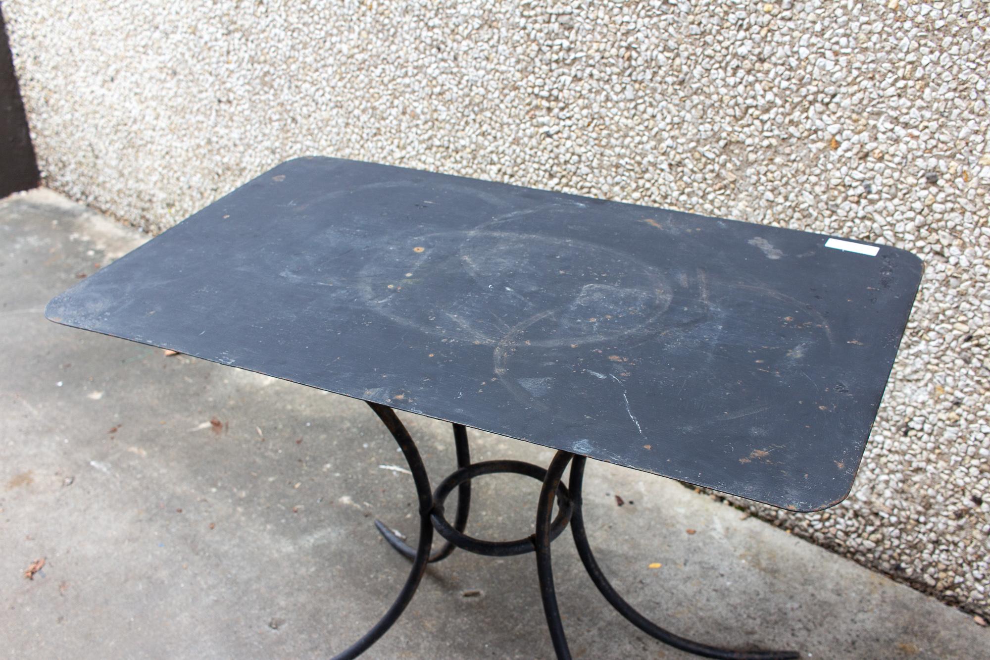 20th Century Antique French Metal Garden and Dining Table