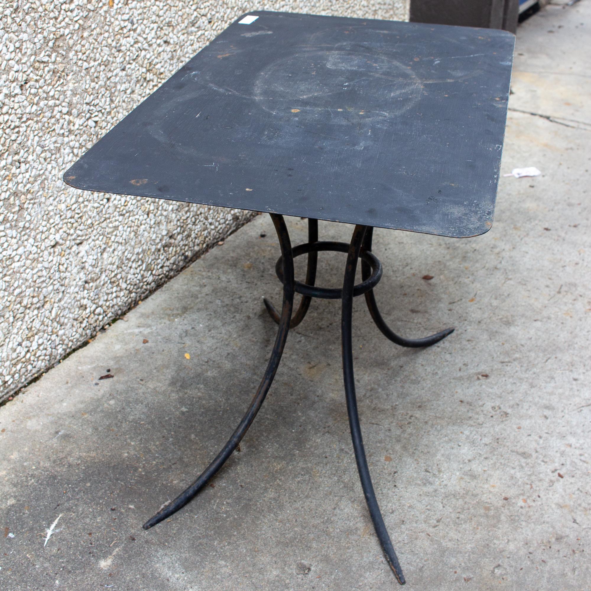 Iron Antique French Metal Garden and Dining Table