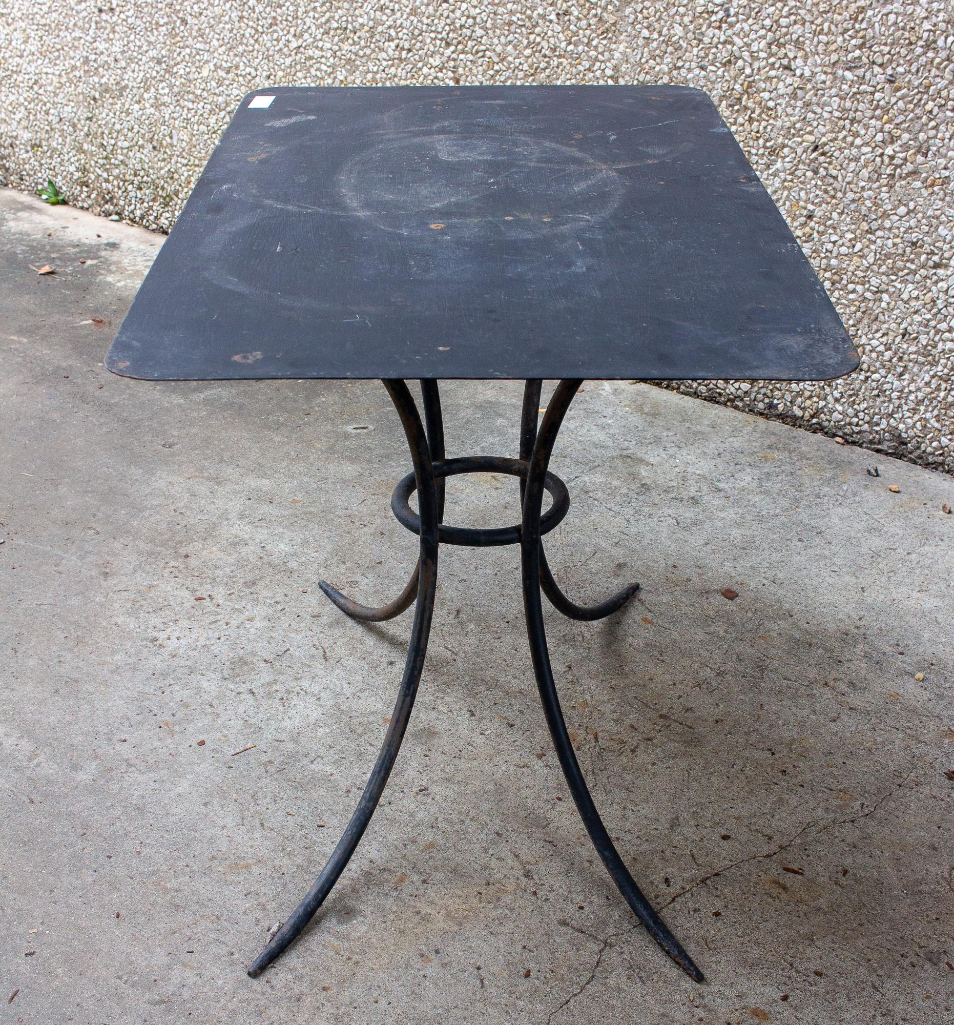 Antique French Metal Garden and Dining Table 1