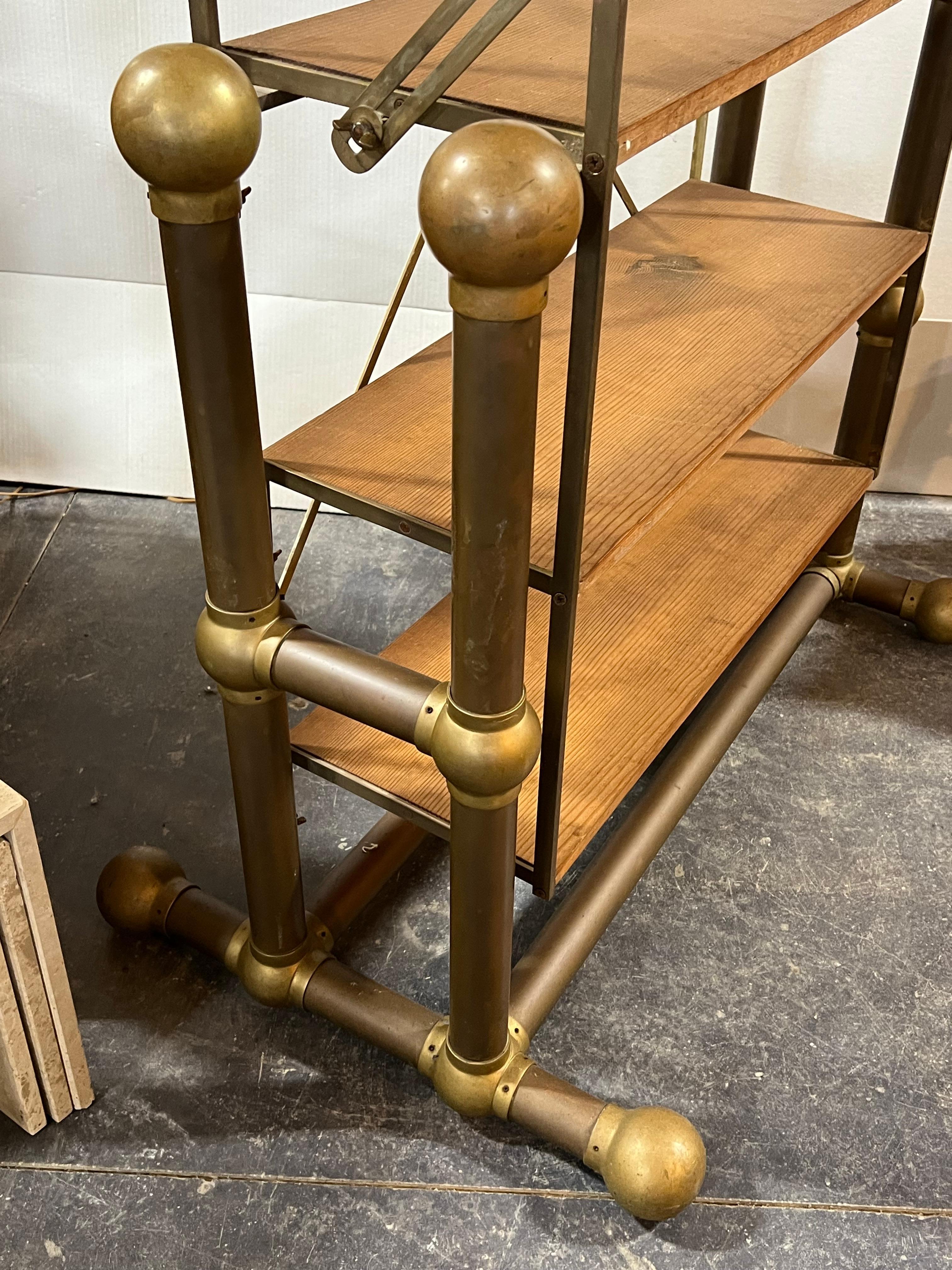 Early 20th Century Antique French Metamorphic Baker’s Table/Shelves For Sale