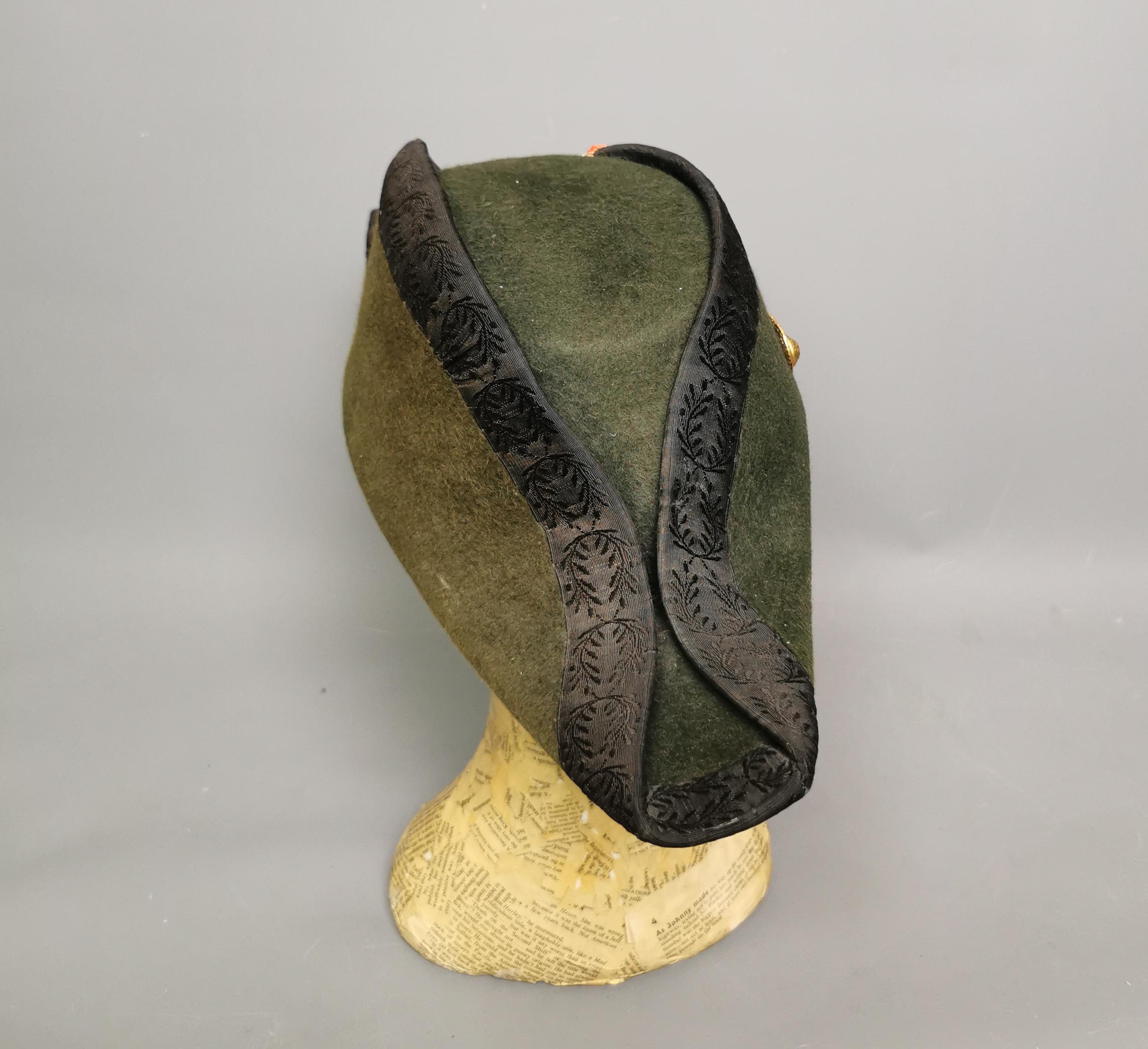  Chapeau bicorne militaire français ancien, 19e siècle Unisexe 