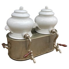 Antique French Milk Warmer Coffee Maker (Jardienere)
