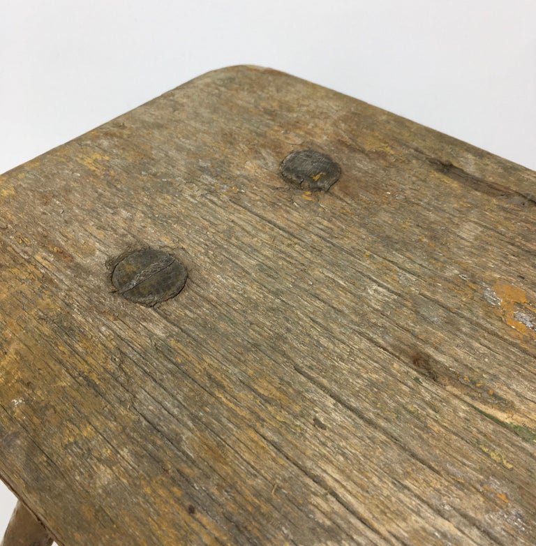 Antique French Milking Stool at 1stDibs
