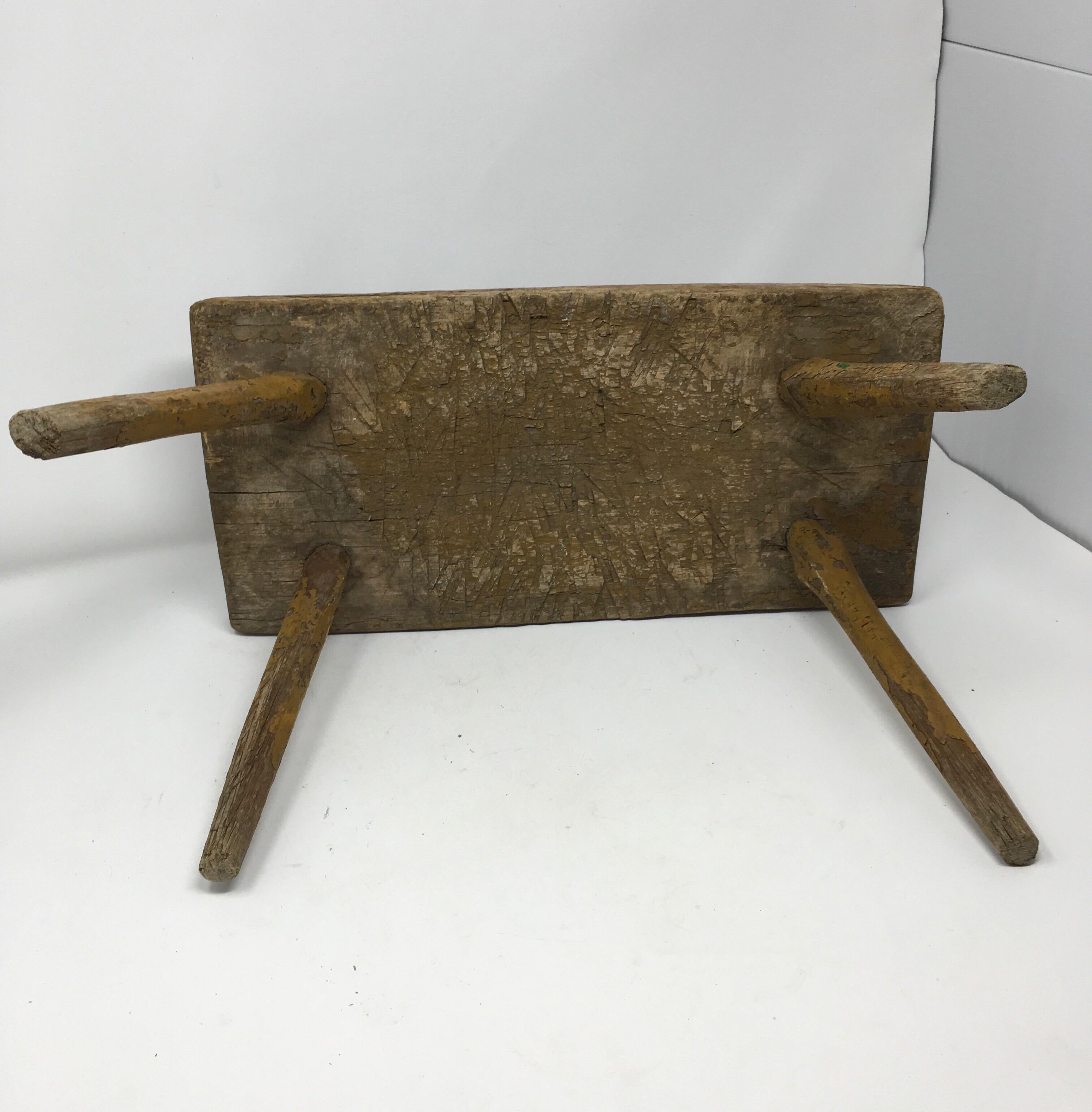 19th Century Antique French Milking Stool