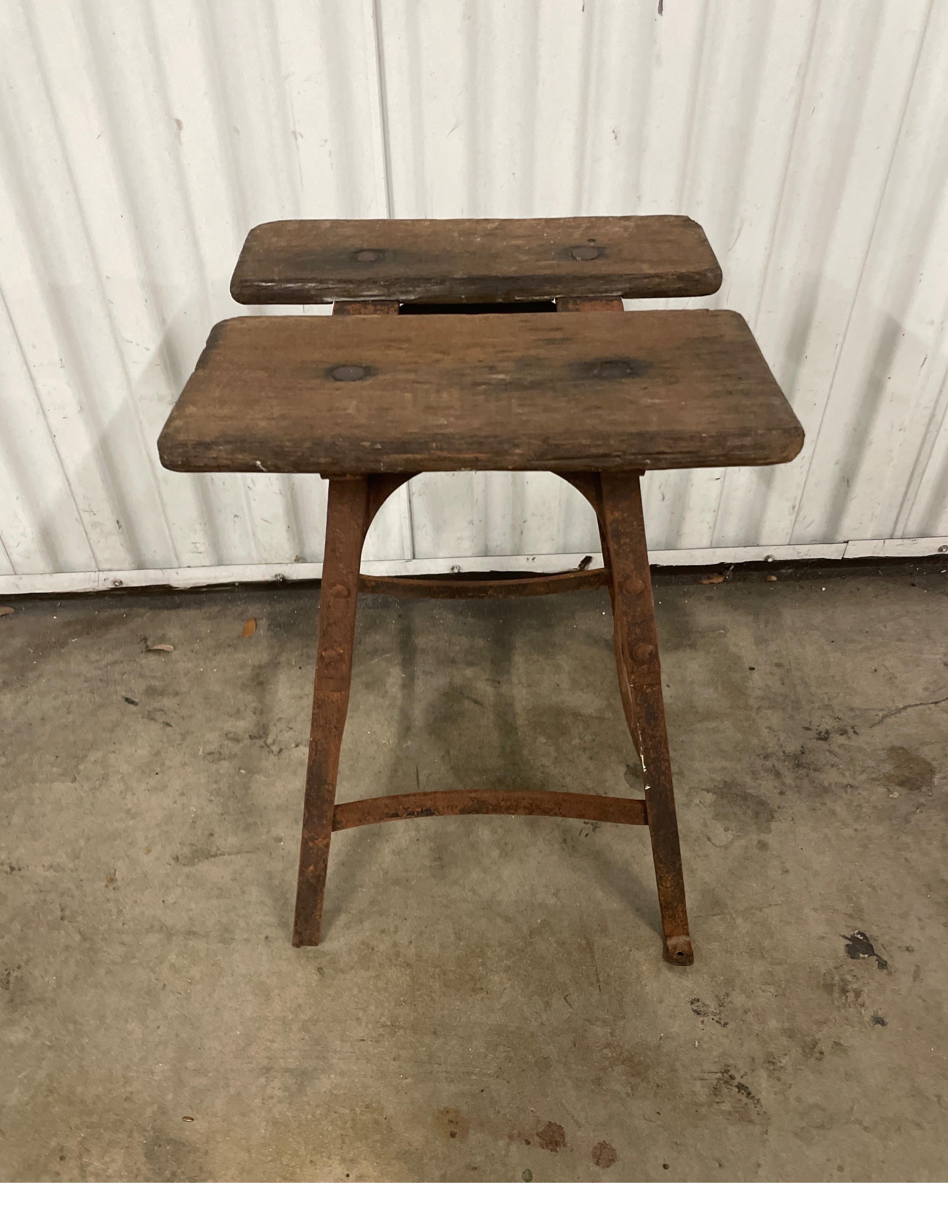 19th Century Antique French Milking Stool For Sale
