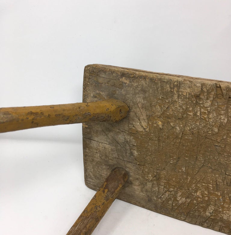 Antique French Milking Stool at 1stDibs