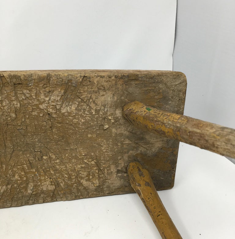 Antique French Milking Stool at 1stDibs