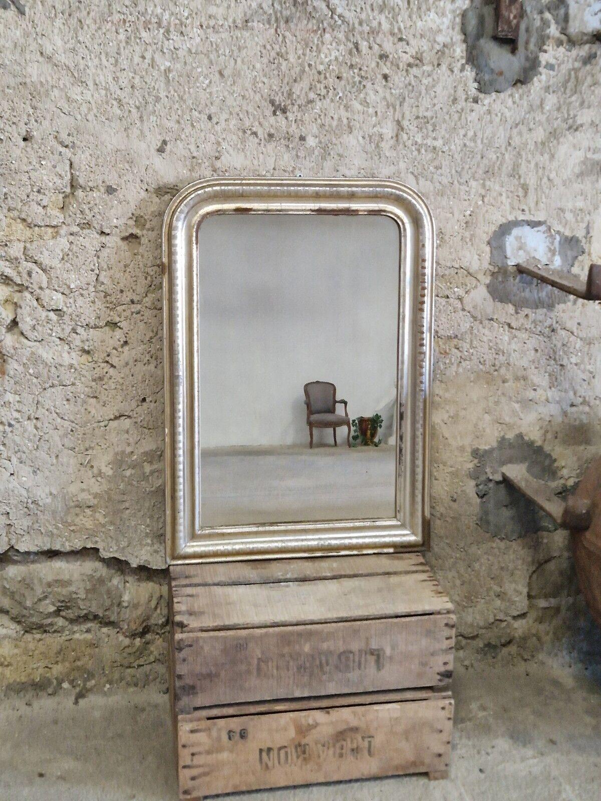 Antique French Mirror Louis Phillipe Style Gilded 19th Century For Sale 2