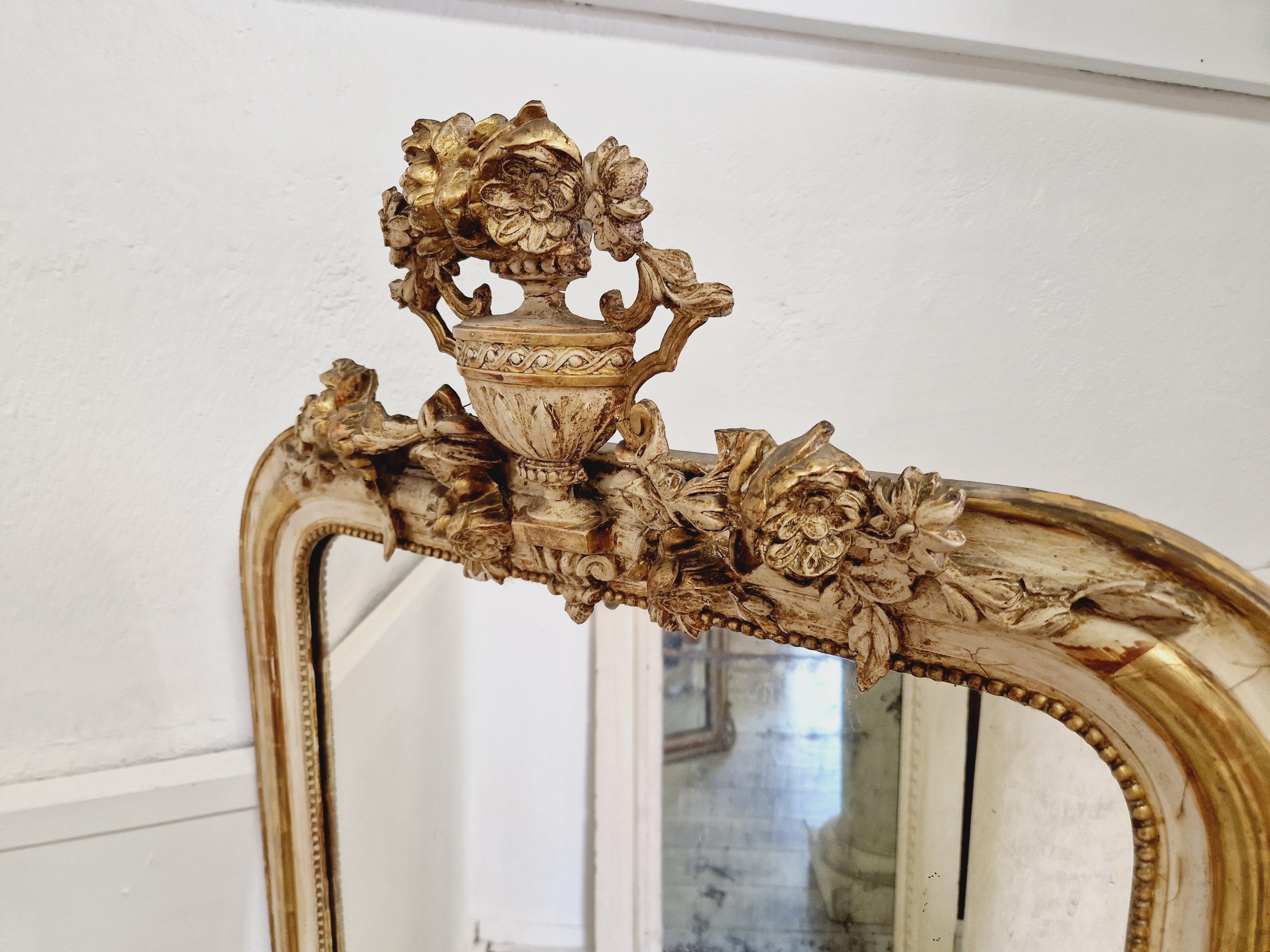 Antique Mirror francese in stile Luigi XVI in vendita 3