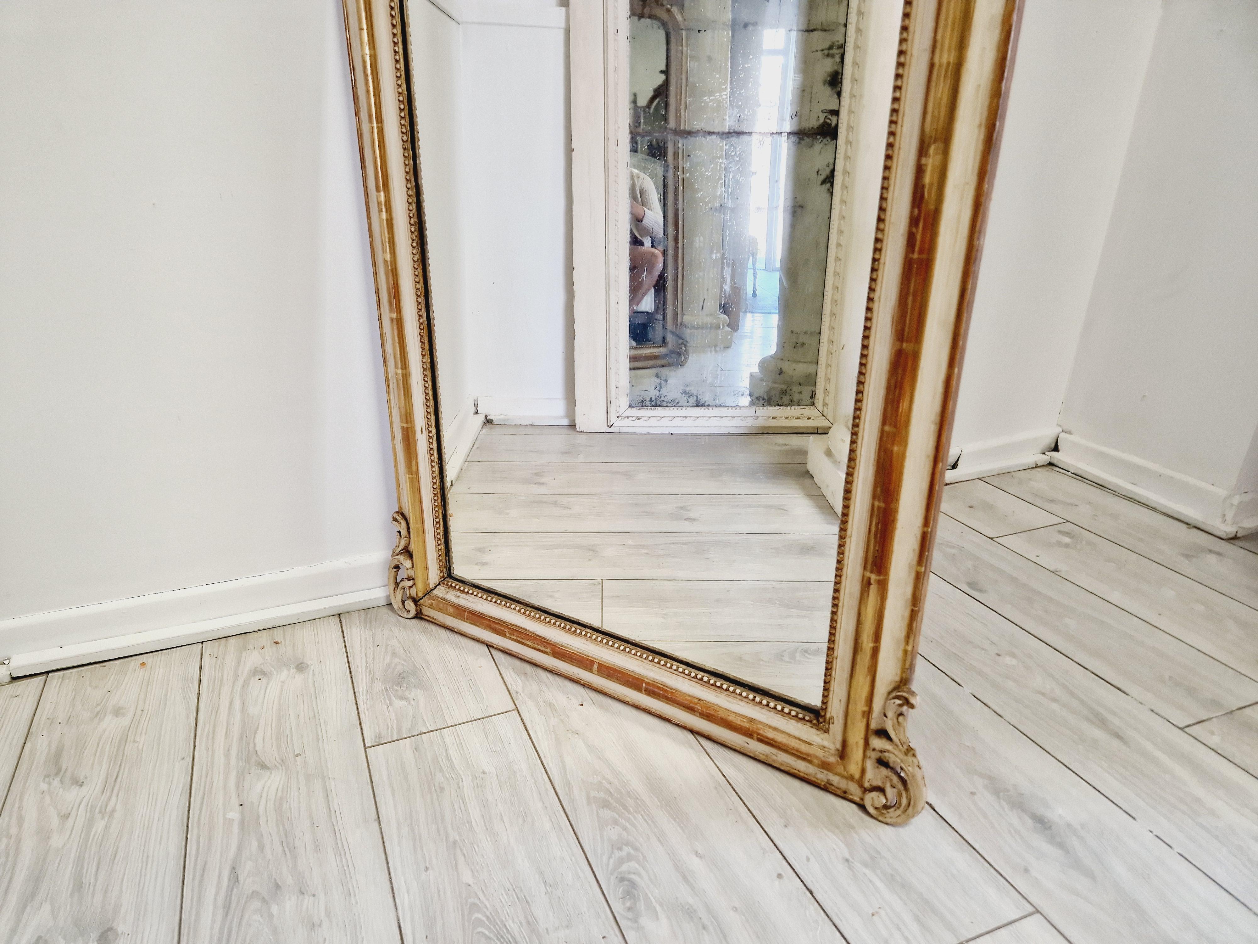 Francese Antique Mirror francese in stile Luigi XVI in vendita