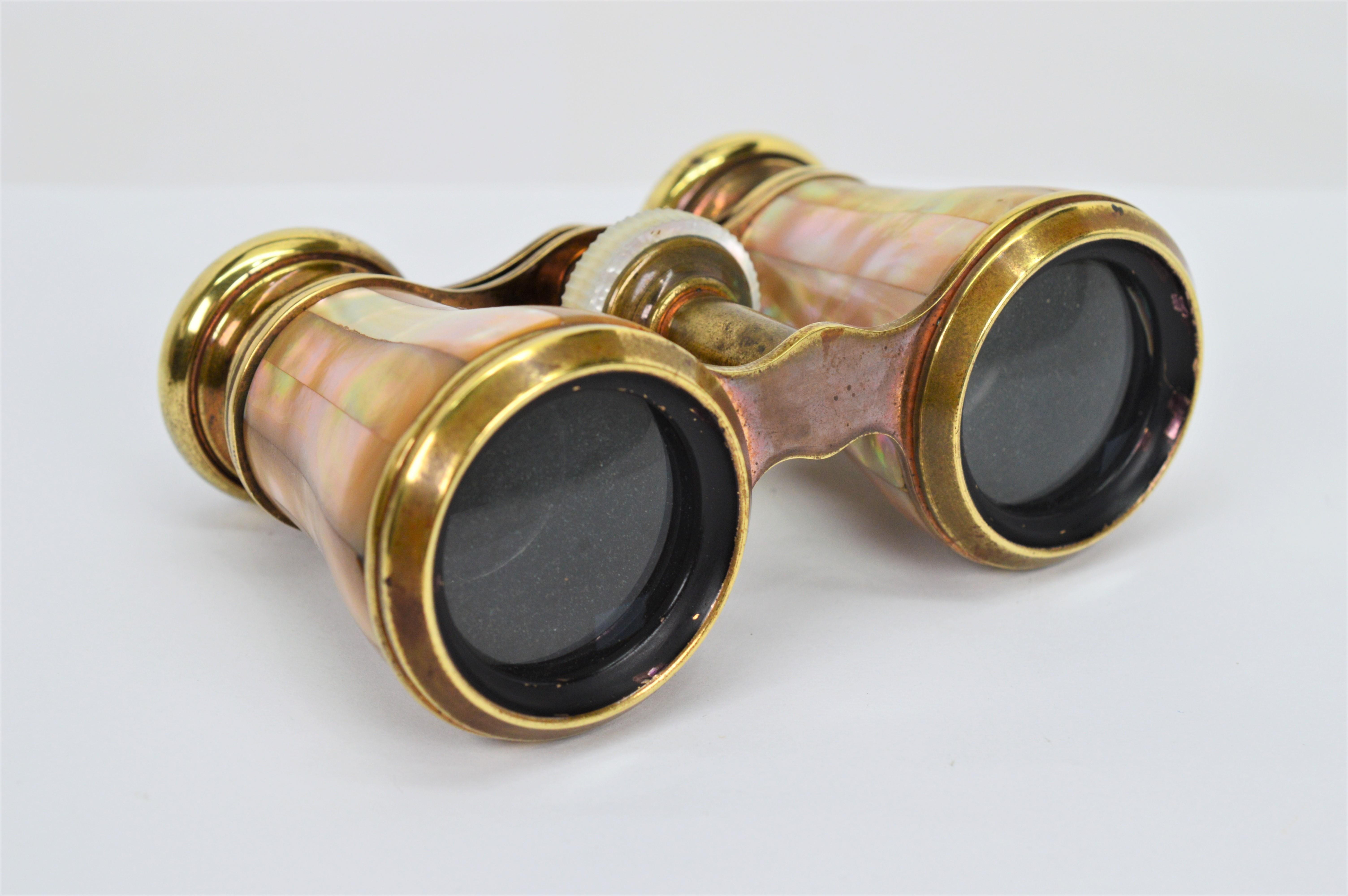 antique mother of pearl opera glasses