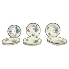Antique French "Muguet" Tableware Set - Saint Amandinoise, Early 20th Century