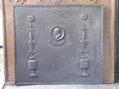 Antique French 'Napoleon' Fireback / Backsplash, 19th Century