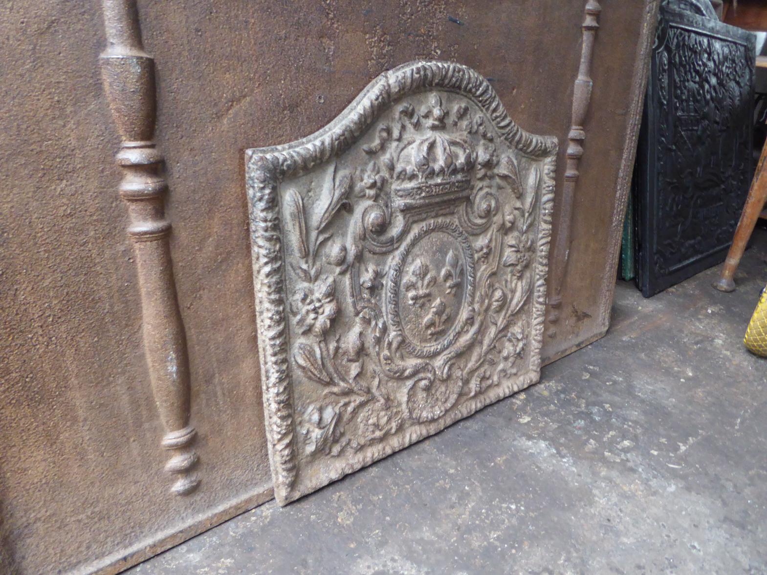 Antique French Napoleon III 'Arms of France' Fireback, 19th Century 6