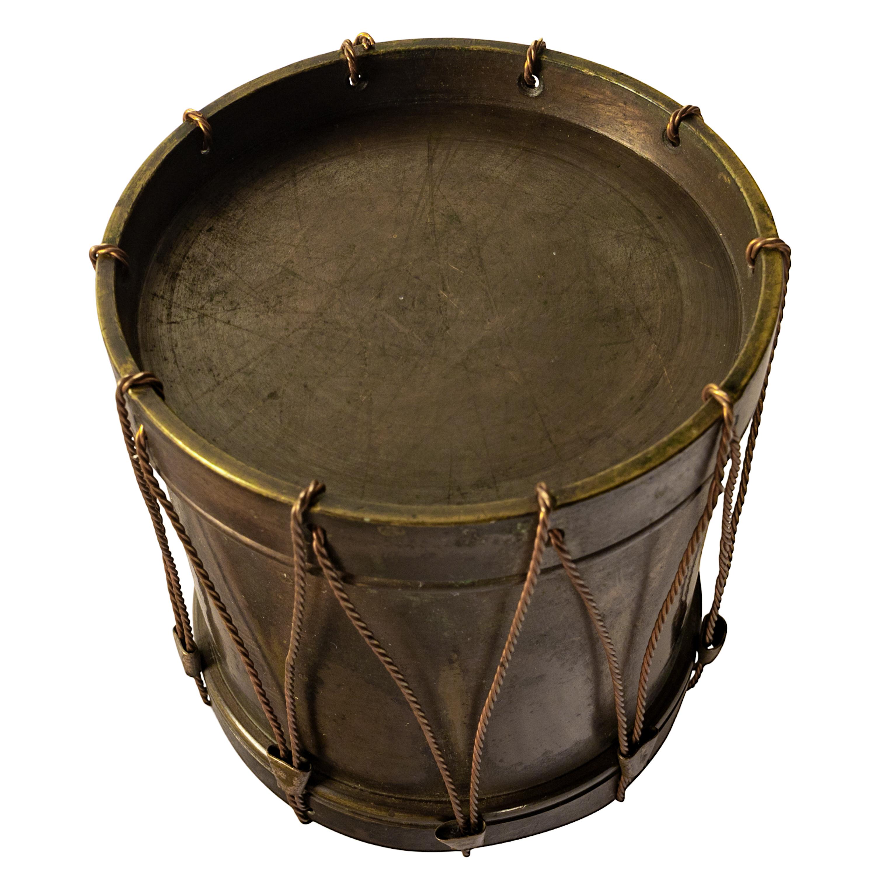 Antique French Napoleon III Bronze Grand Tour Novelty Drum Desk Inkwell 1850 For Sale 7