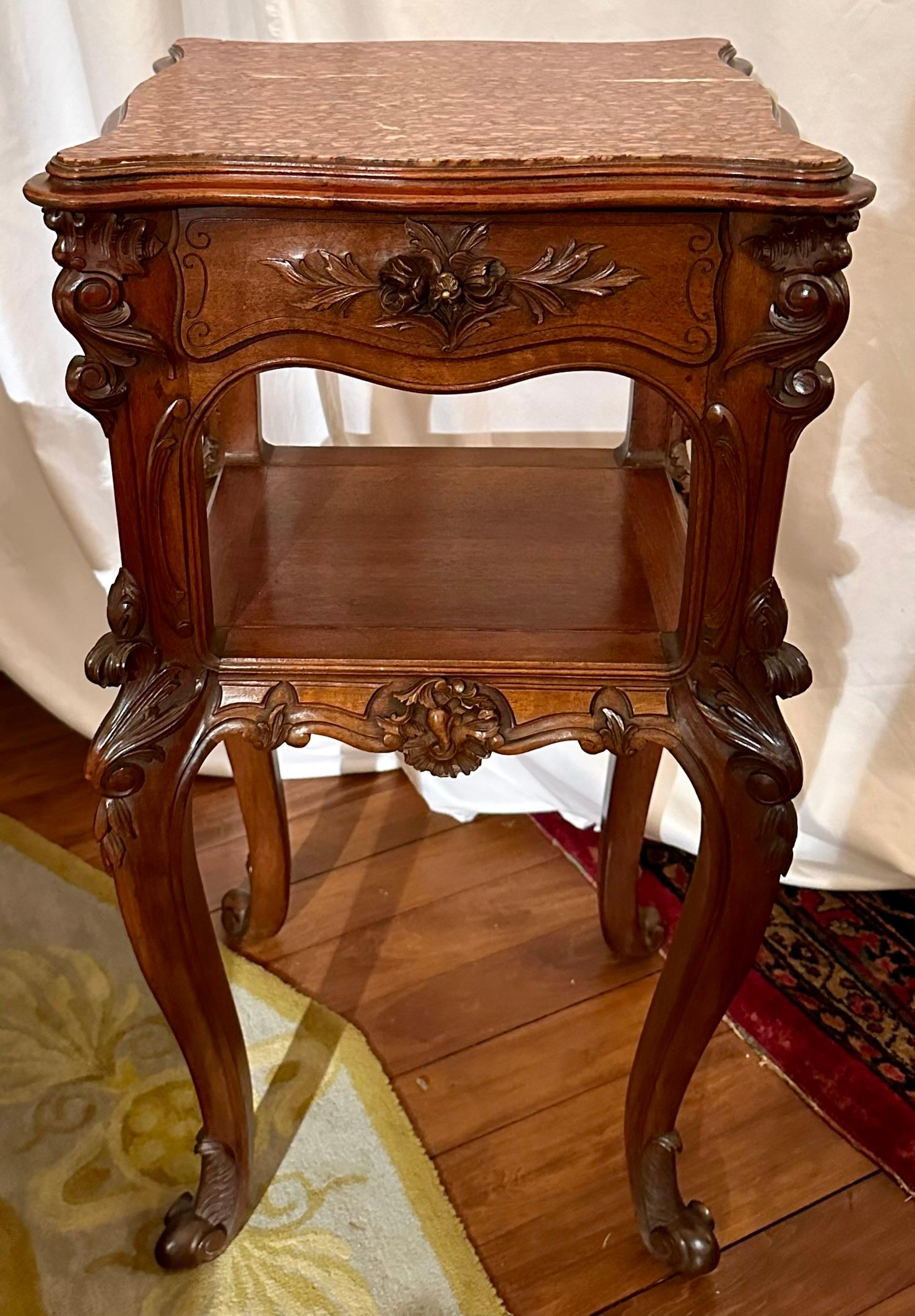 Antique French Napoleon III Carved Mahogany 5 Piece Bedroom Suite, Circa 1880. For Sale 13