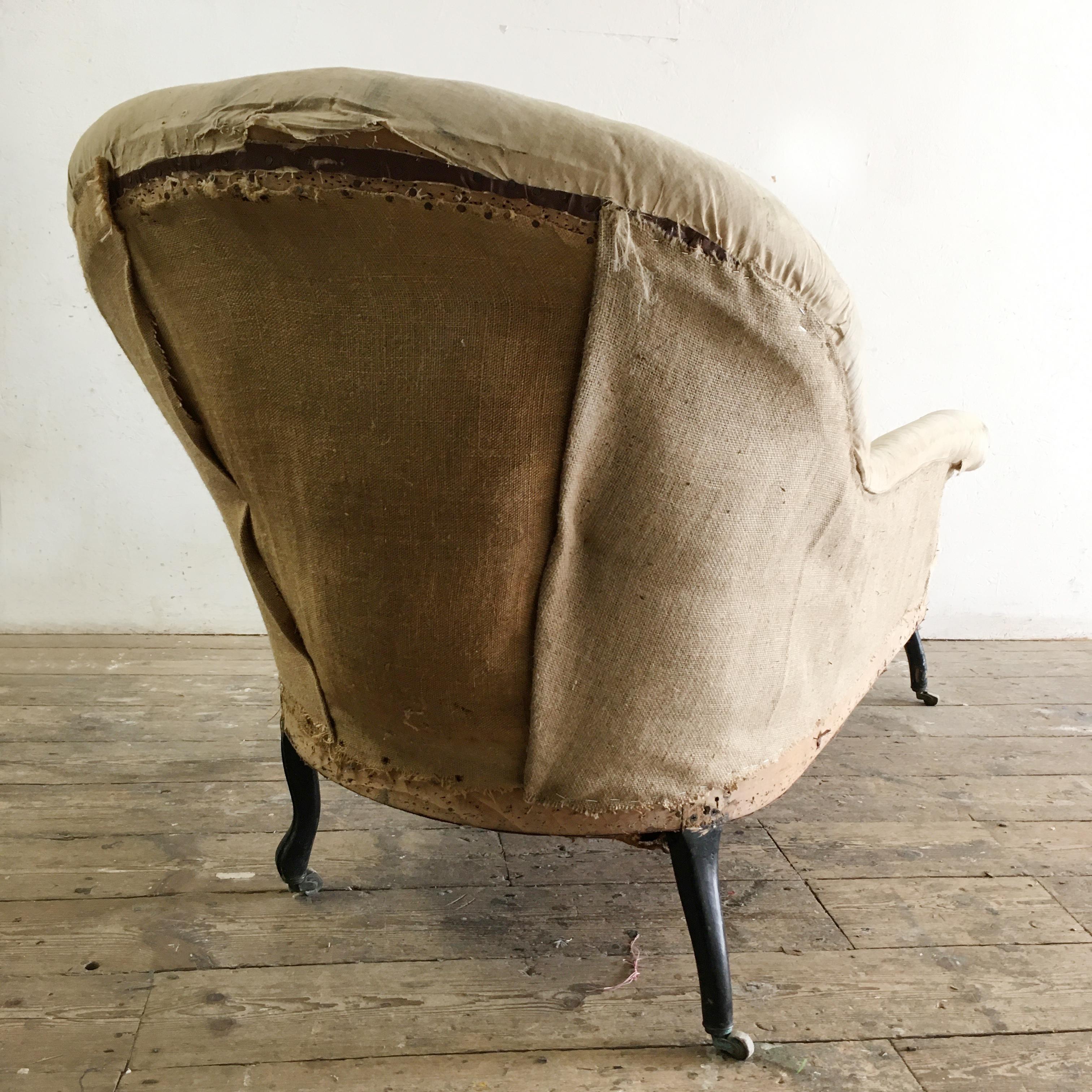 Antique French Napoleon III Chaise Longue 5