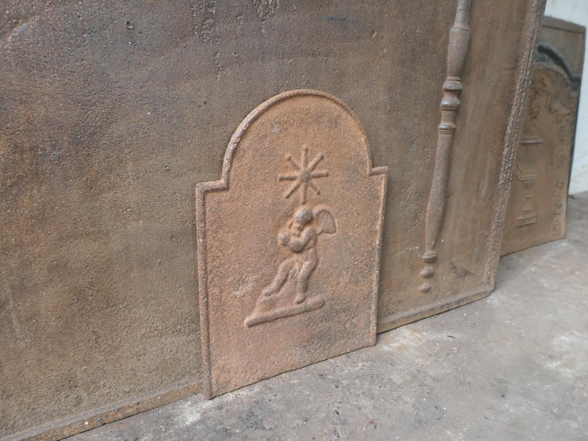 Antique French Napoleon III 'Cupid' Fireback / Backsplash, XIX secolo in vendita 5