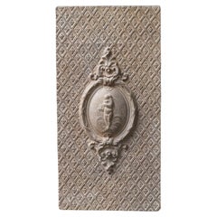 Plaque de cheminée / dosseret 'Cupidon' français ancien Napoléon III