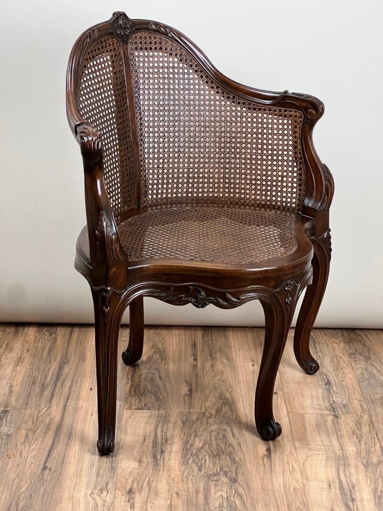 Antique French Silla de escritorio Napoleón III (Fauteuil de Bureau) c. Finales del siglo XIX Francés en venta