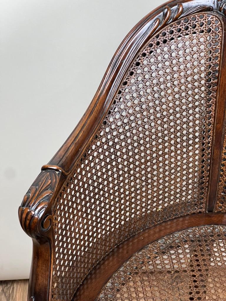 Antique French Silla de escritorio Napoleón III (Fauteuil de Bureau) c. Finales del siglo XIX en venta 4