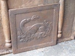 Antique French Napoleon III 'Dragon' Fireback