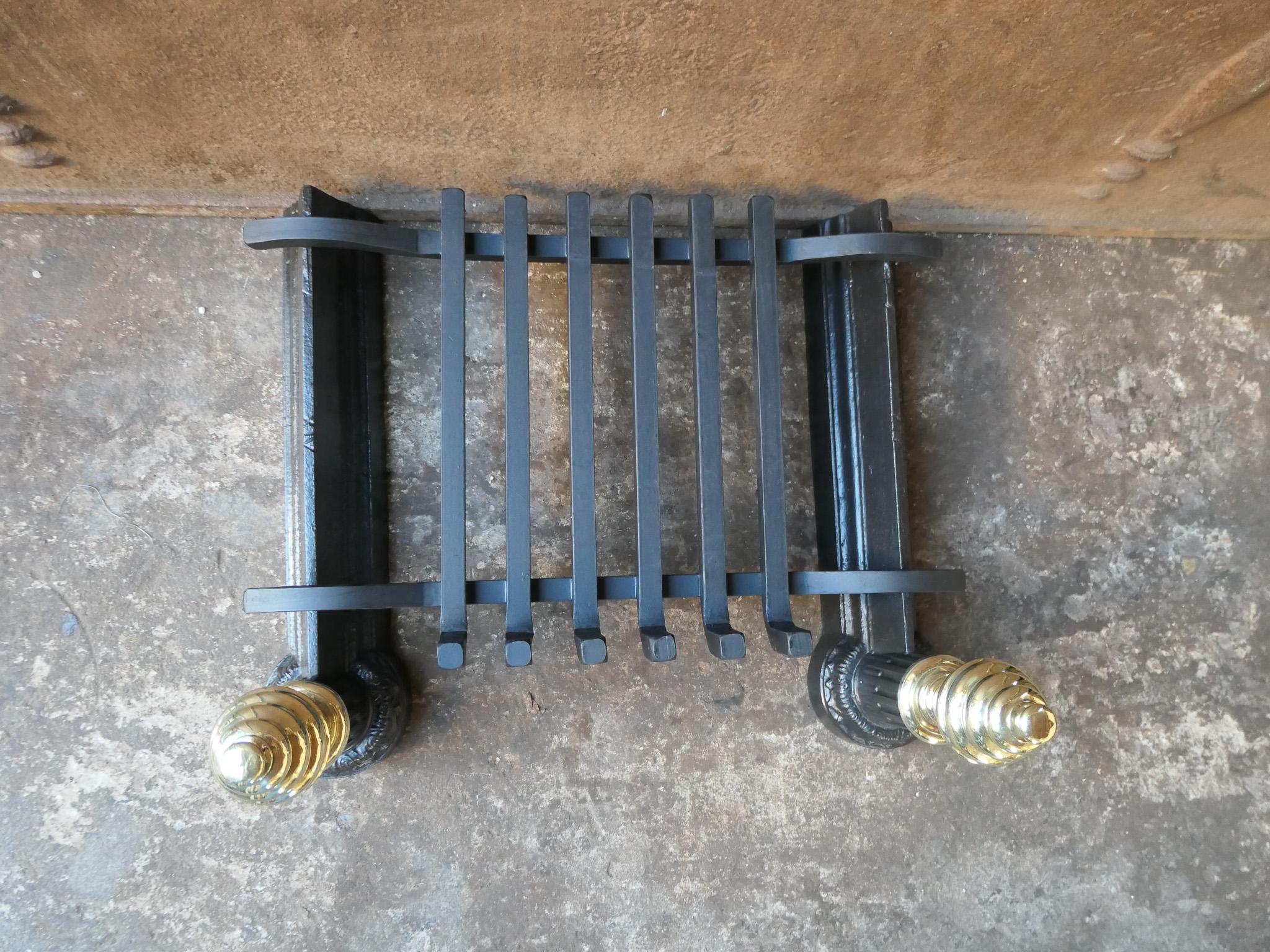 Antique French Napoleon III Fire Grate, Fireplace Grate, 19th Century For Sale 8