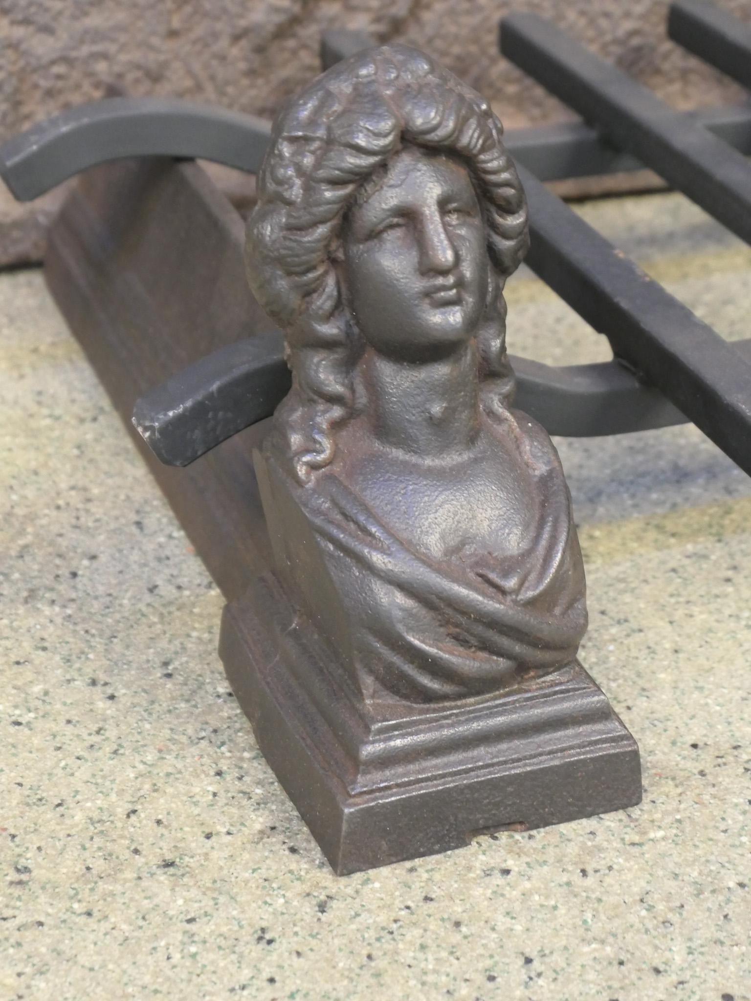 Antique French Napoleon III, griglia per caminetto, XIX secolo In condizioni buone in vendita a Soest, NL