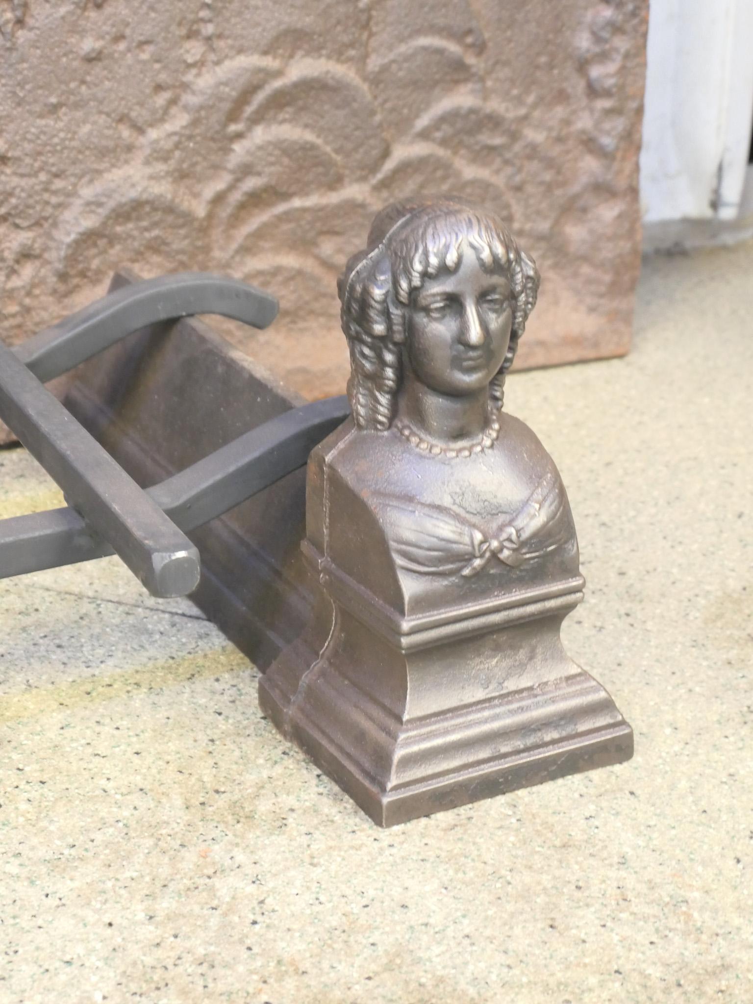 Antique French Napoleon III, griglia per caminetto, XIX secolo In condizioni buone in vendita a Soest, NL