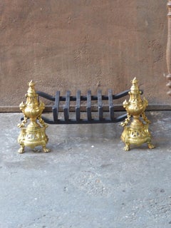 Antique French Napoleon III Fire Grate, Fireplace Grate