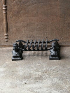 Antique French Napoleon III Fire Grate, Fireplace Grate