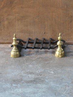 Antique French Napoleon III Fire Grate, Fireplace Grate