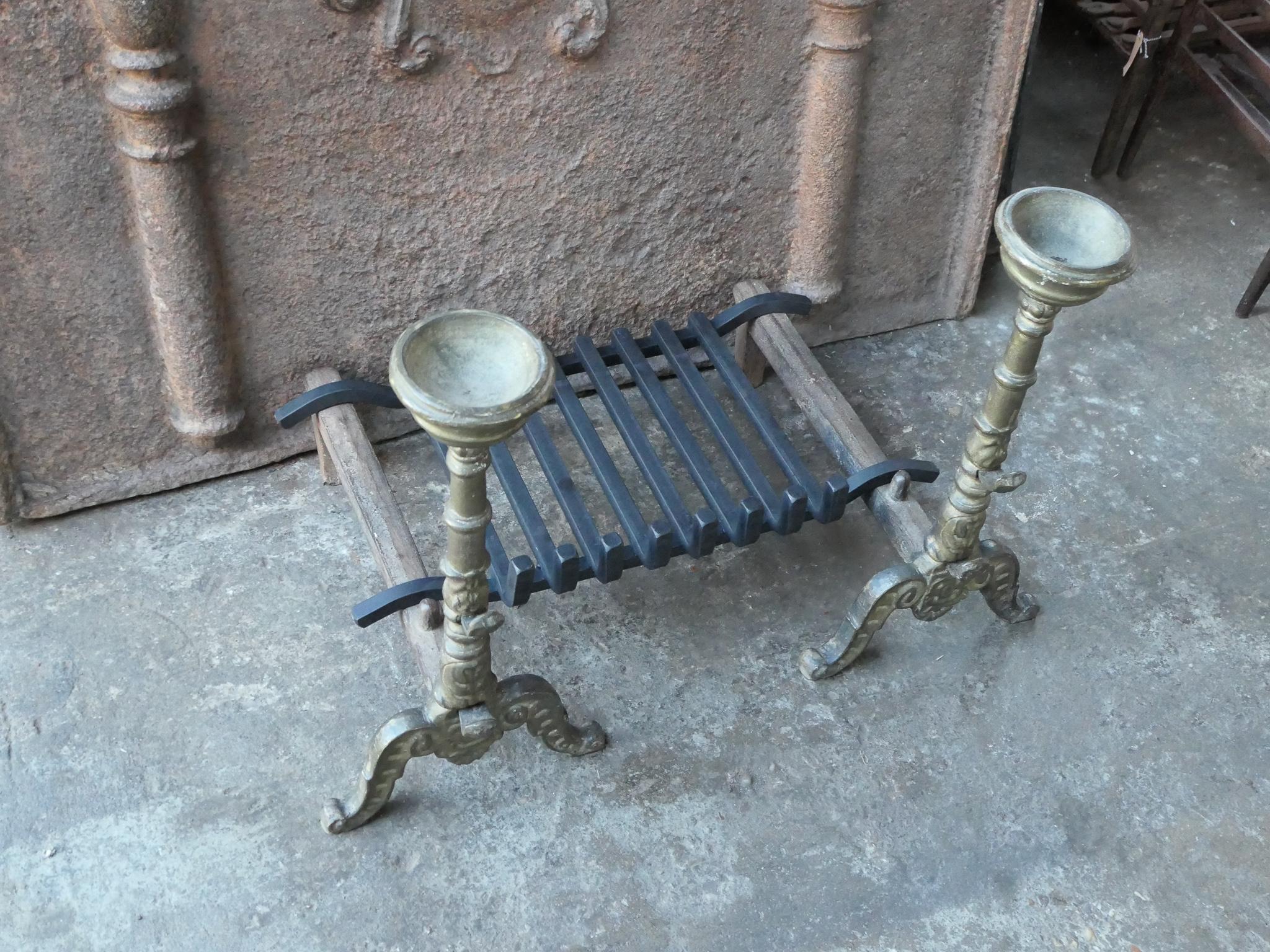 French Napoleon III Style Fire Grate, Fireplace Grate For Sale 1
