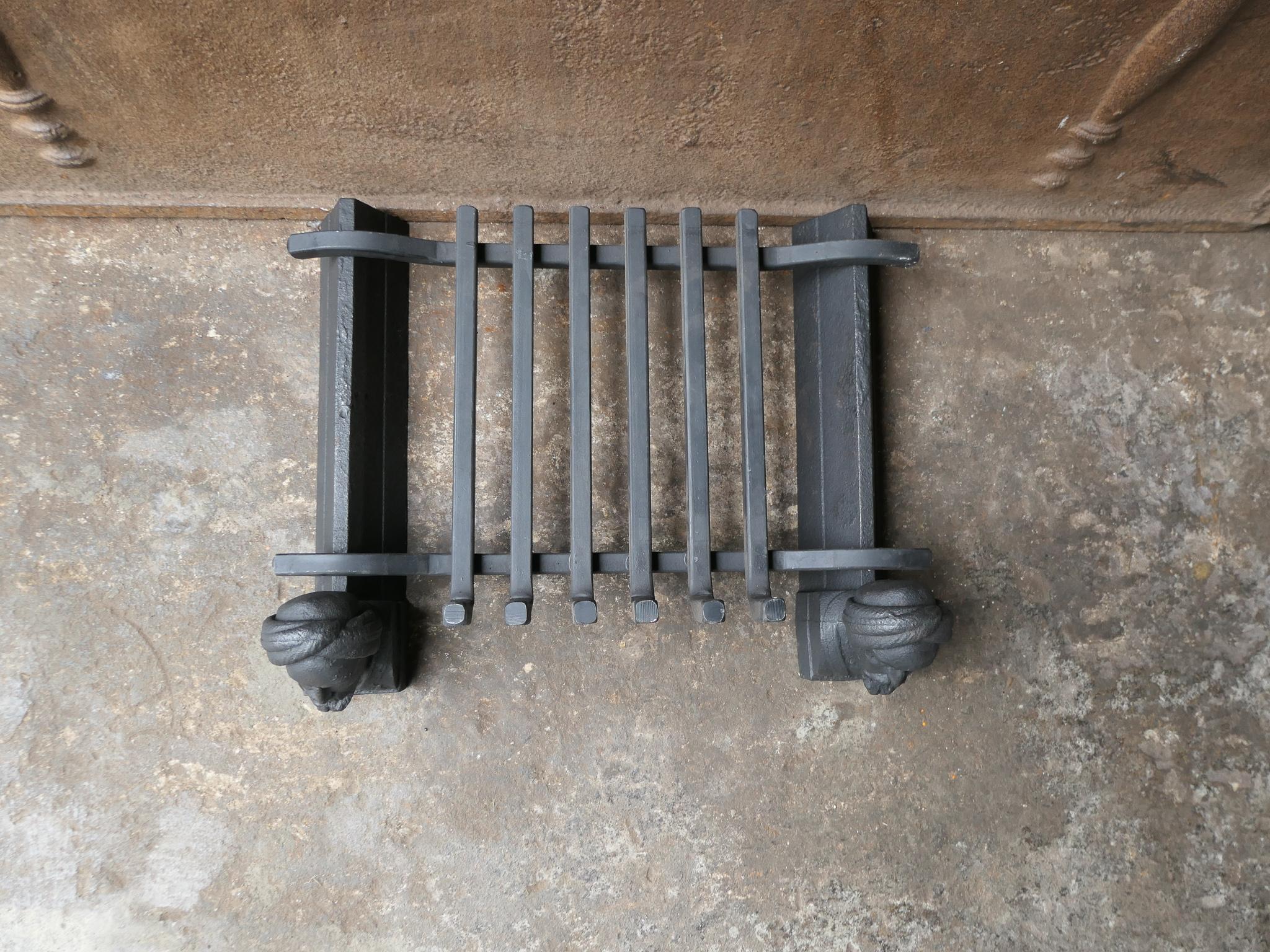 Antique French Napoleon III Fire Grate, Fireplace Grate For Sale 2