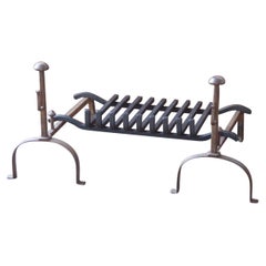 Antique French Napoleon III Fire Grate, Fireplace Grate