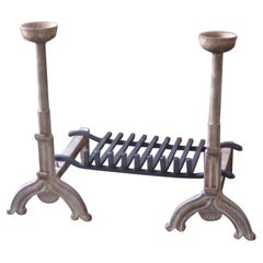 Antique French Napoleon III Fire Grate, Fireplace Grate
