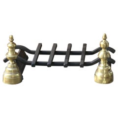 Antique French Napoleon III Fire Grate, Fireplace Grate