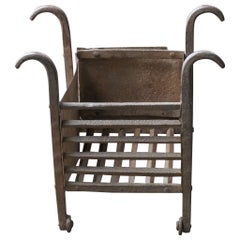 Antique French Napoleon III Fire Grate, Fireplace Grate