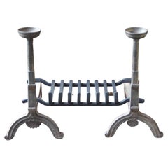 Antique French Napoleon III Fire Grate, Fireplace Grate