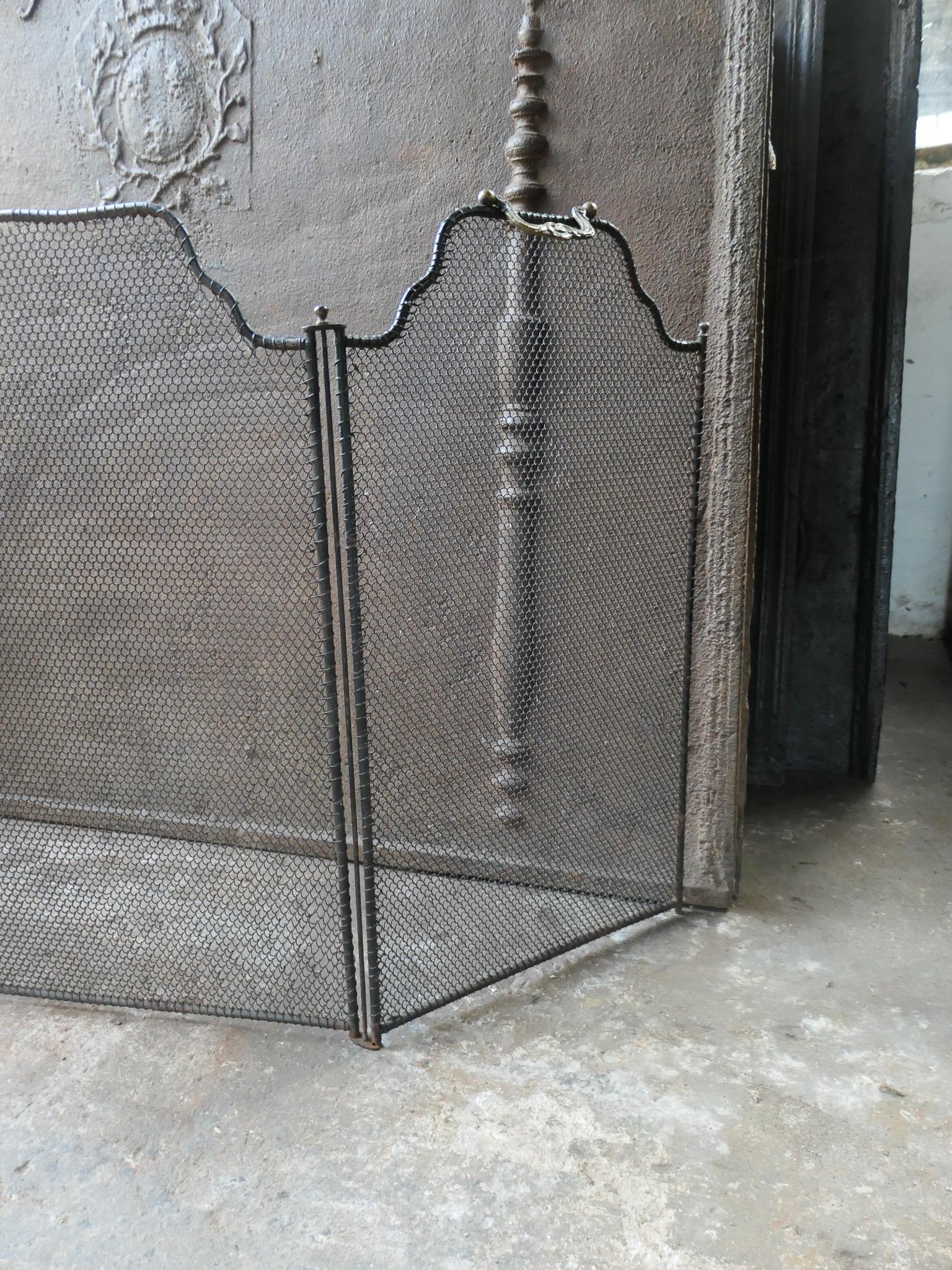 Antique French Napoleon III Fire Screen, 19th Century 11