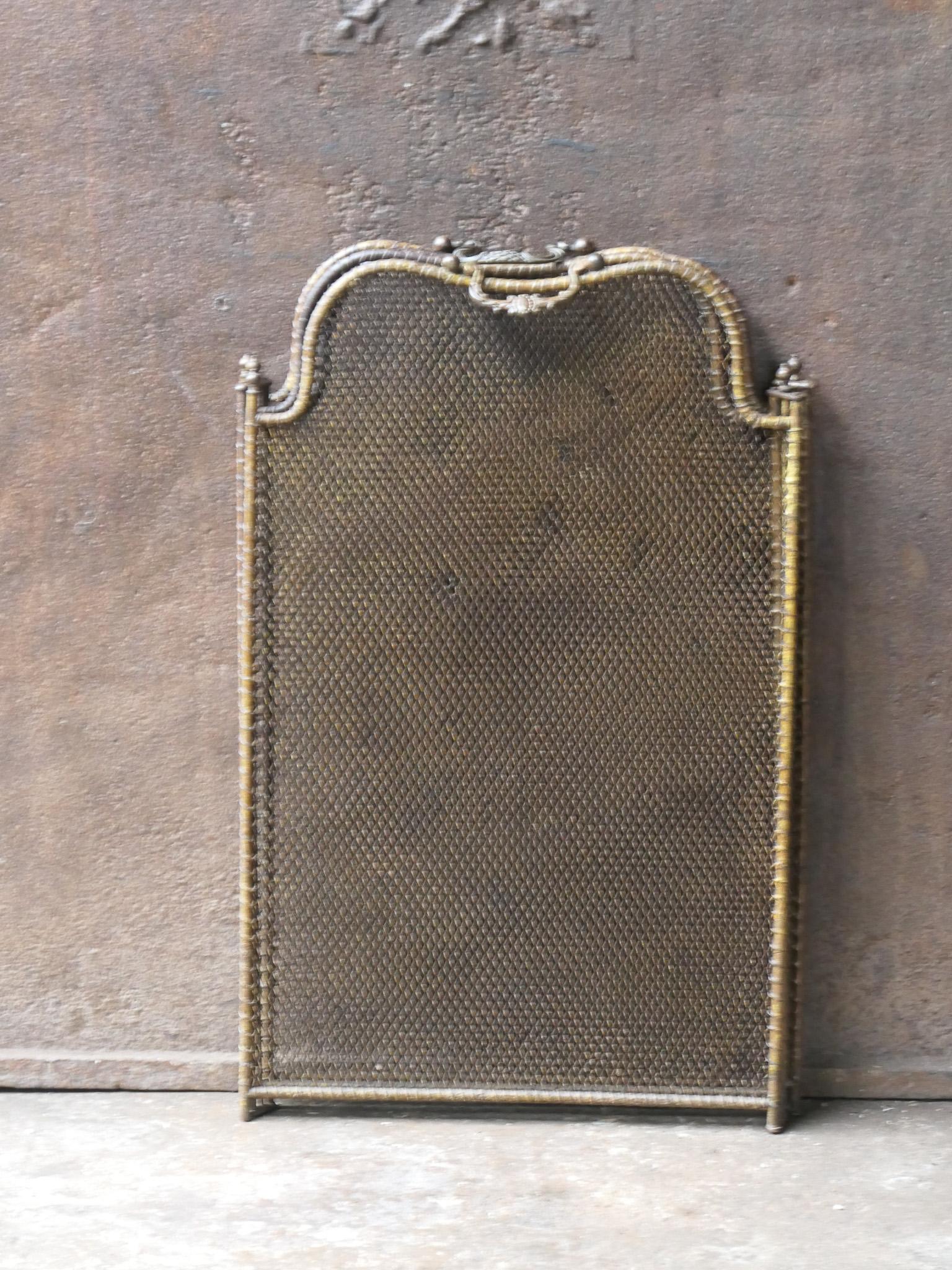 Antique French Napoleon III Fire Screen, 19th Century 14