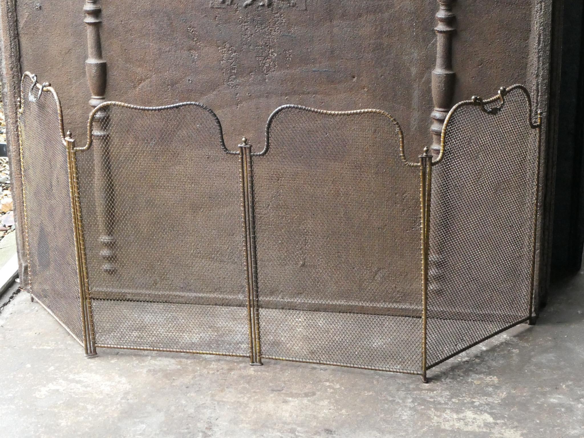 Antique French Napoleon III Fire Screen, 19th Century 2