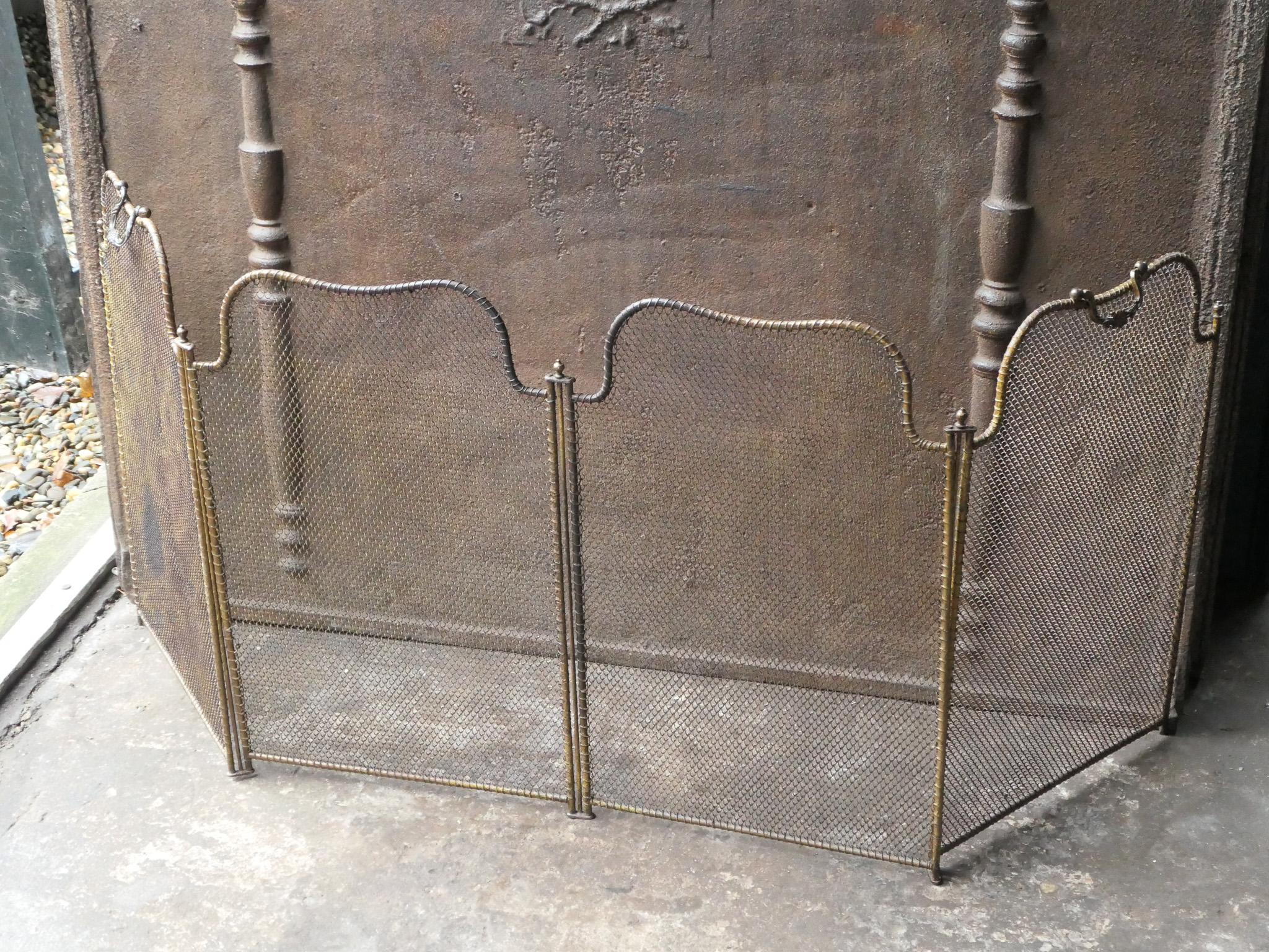 Antique French Napoleon III Fire Screen, 19th Century 3